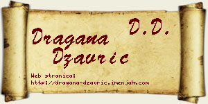 Dragana Džavrić vizit kartica